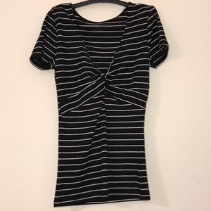 Black and White Striped T-Shirt